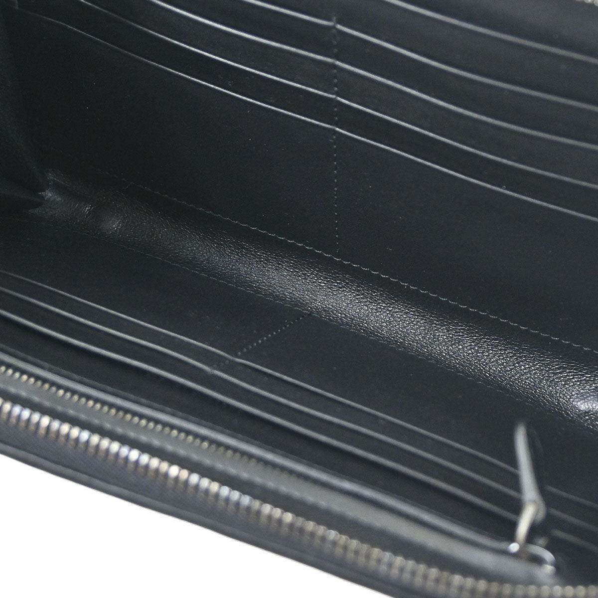 Bottega Veneta Black Intrecciato Wallet
