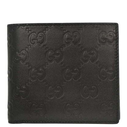 Gucci Black Guccissima Leather GG Wallet