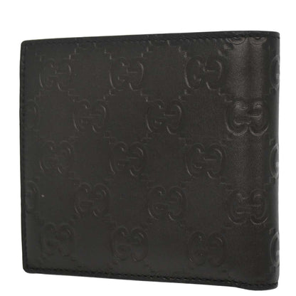 Gucci Black Guccissima Leather GG Wallet