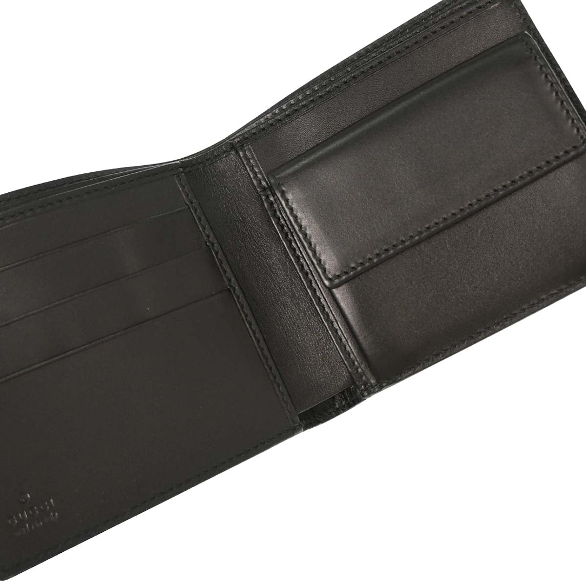 Gucci Black Guccissima Leather GG Wallet