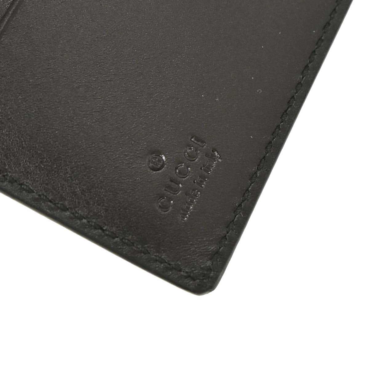 Gucci Black Guccissima Leather GG Wallet