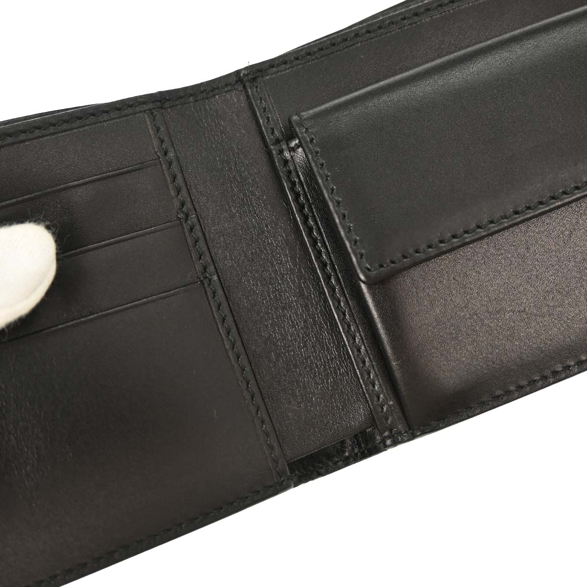 Gucci Black Guccissima Leather GG Wallet