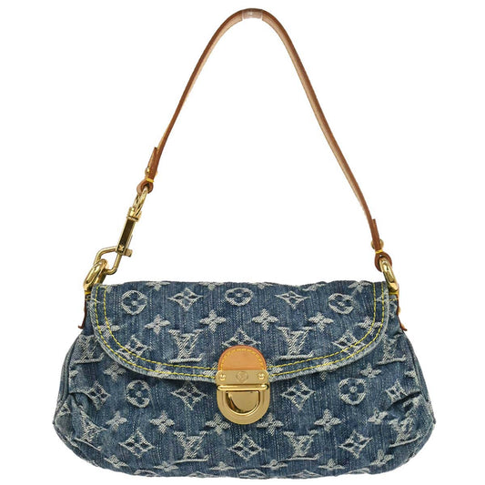 Louis Vuitton Blue Monogram Denim Mini Pleaty Handbag M95050