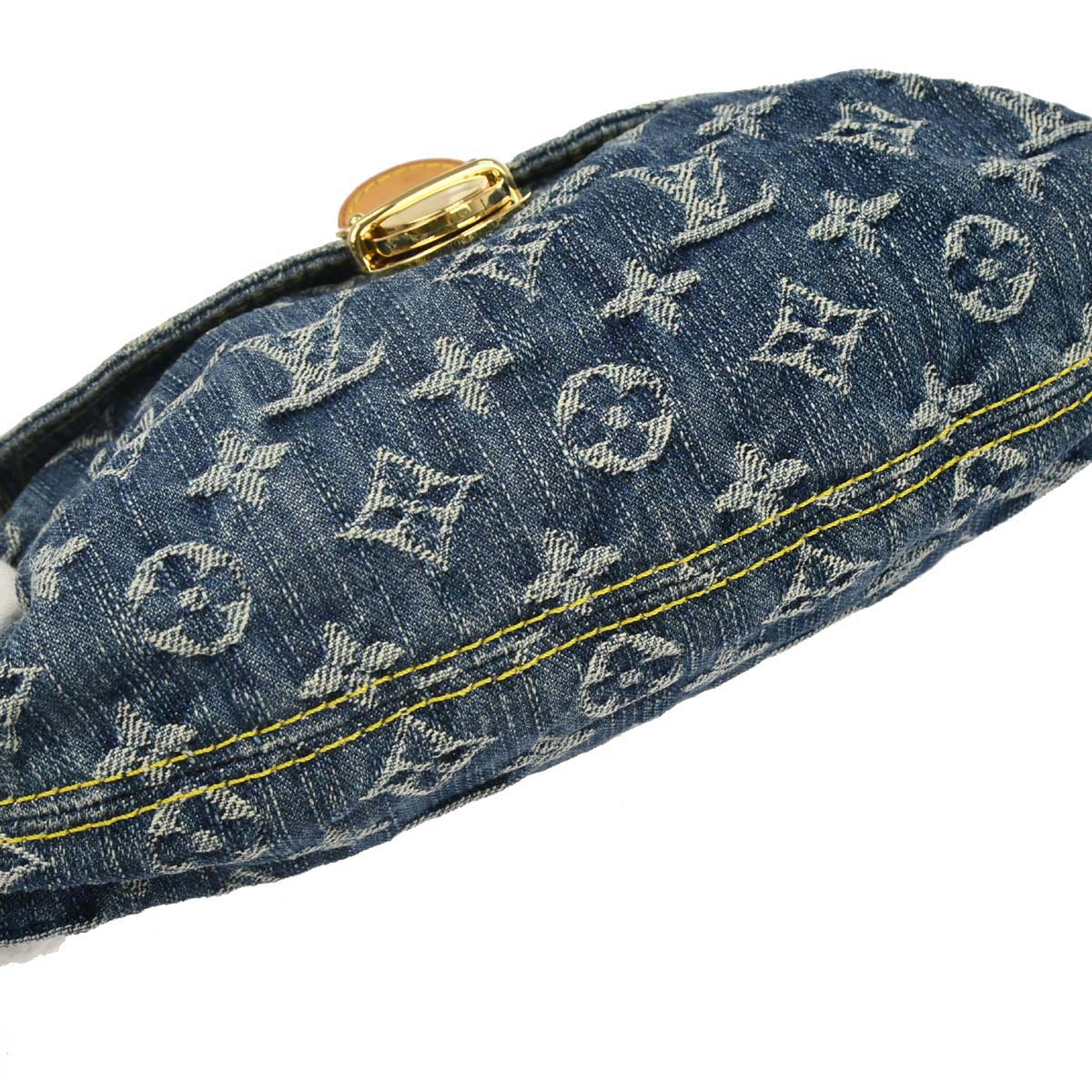 Louis Vuitton Blue Monogram Denim Mini Pleaty Handbag M95050