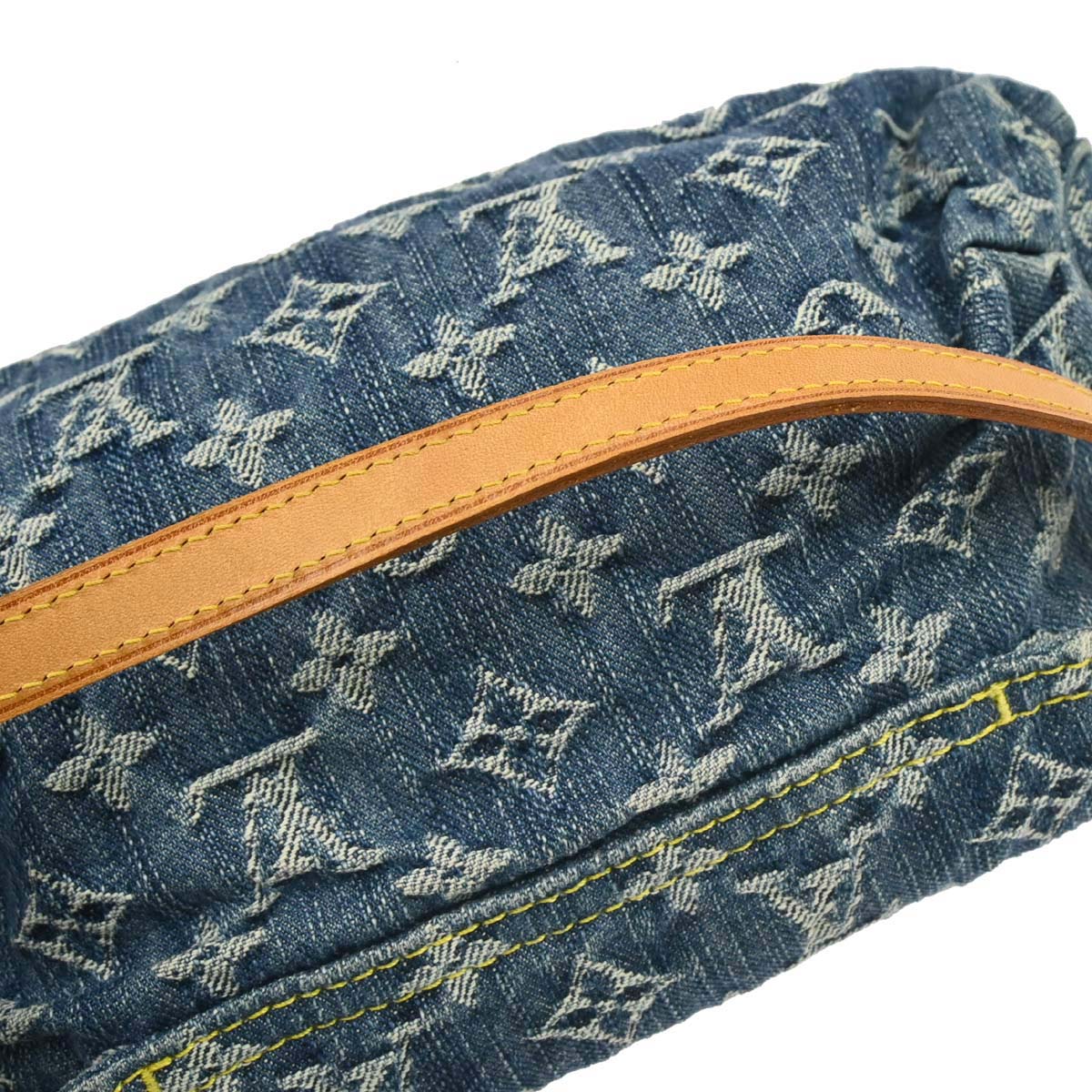 Louis Vuitton Blue Monogram Denim Mini Pleaty Handbag M95050