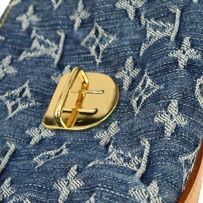 Louis Vuitton Blue Monogram Denim Mini Pleaty Handbag M95050