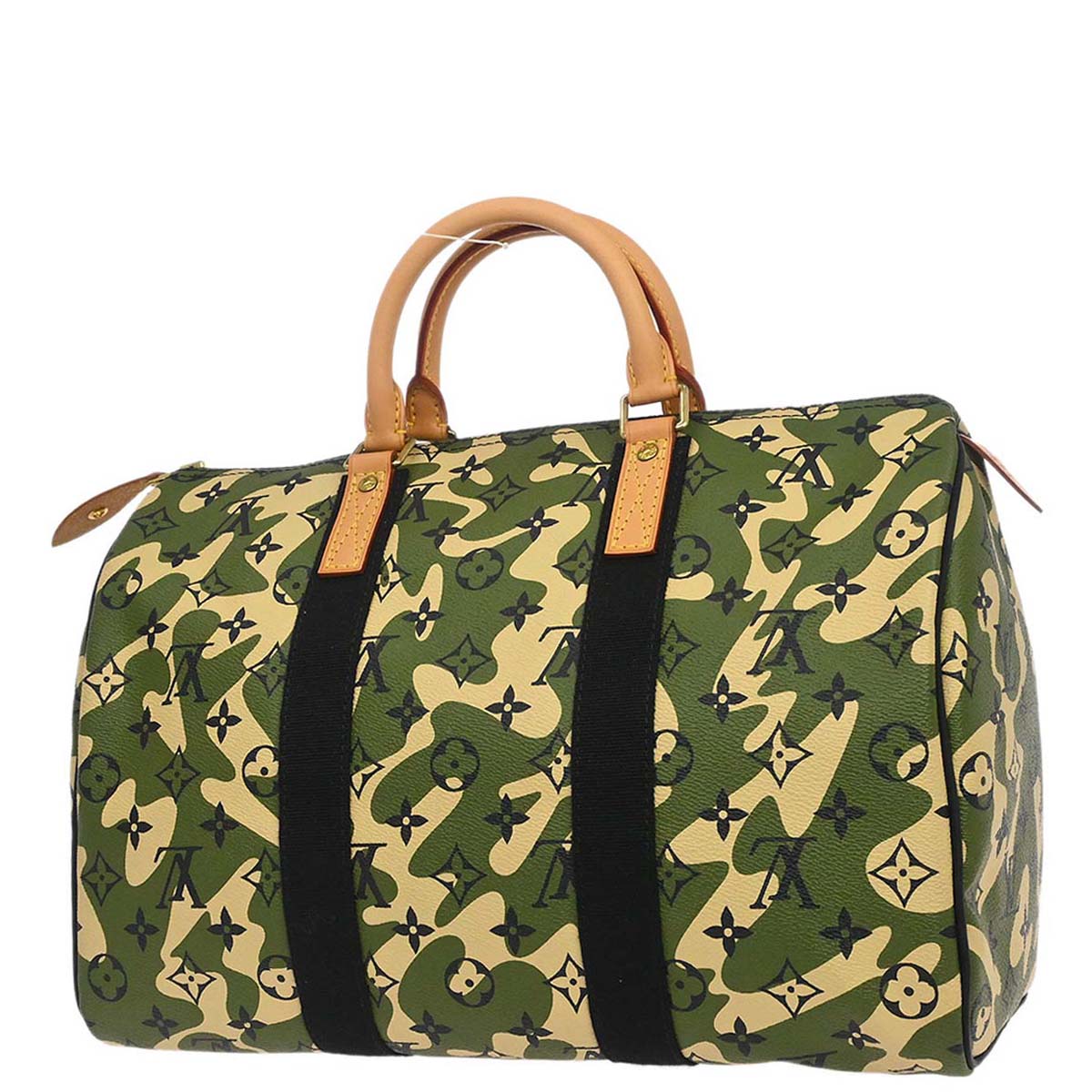 Louis Vuitton Green Monogramouflage Speedy 35 Handbag M95773
