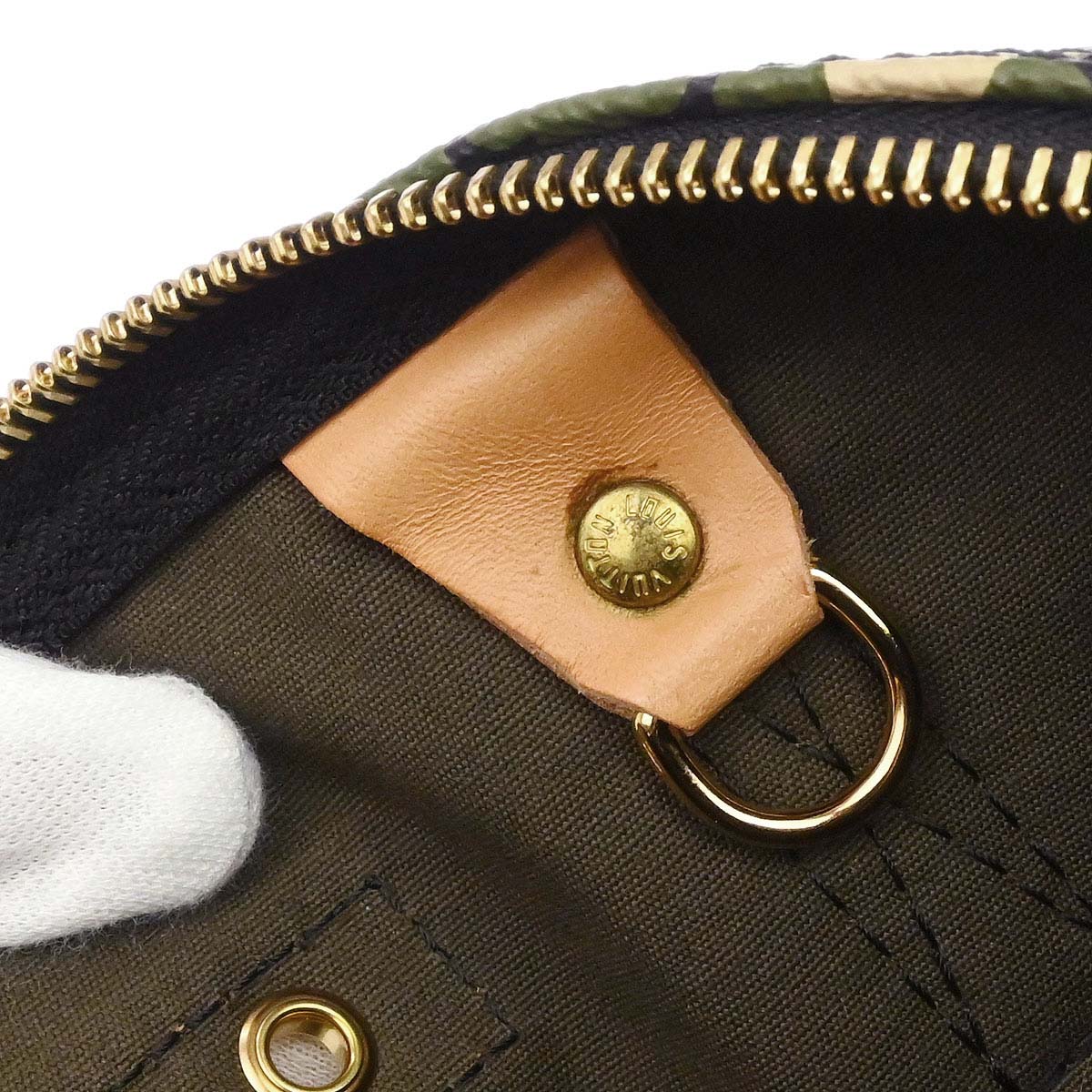 Louis Vuitton Green Monogramouflage Speedy 35 Handbag M95773