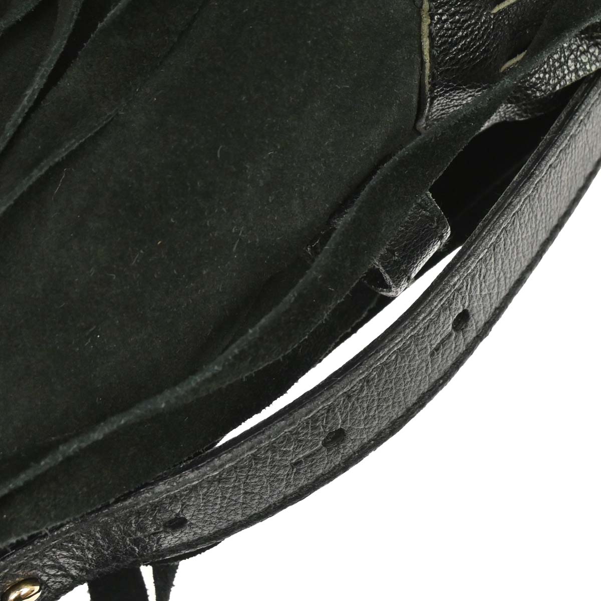 Yves Saint Laurent Black Suede Medium Mombasa Handbag