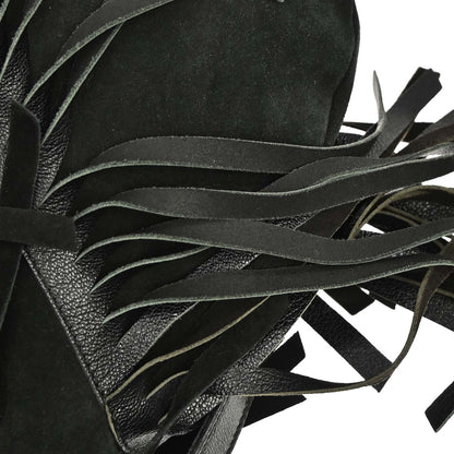 Yves Saint Laurent Black Suede Medium Mombasa Handbag