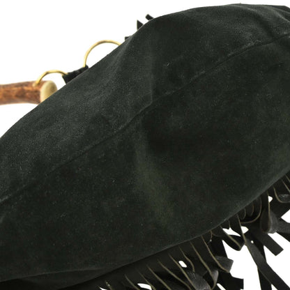 Yves Saint Laurent Black Suede Medium Mombasa Handbag