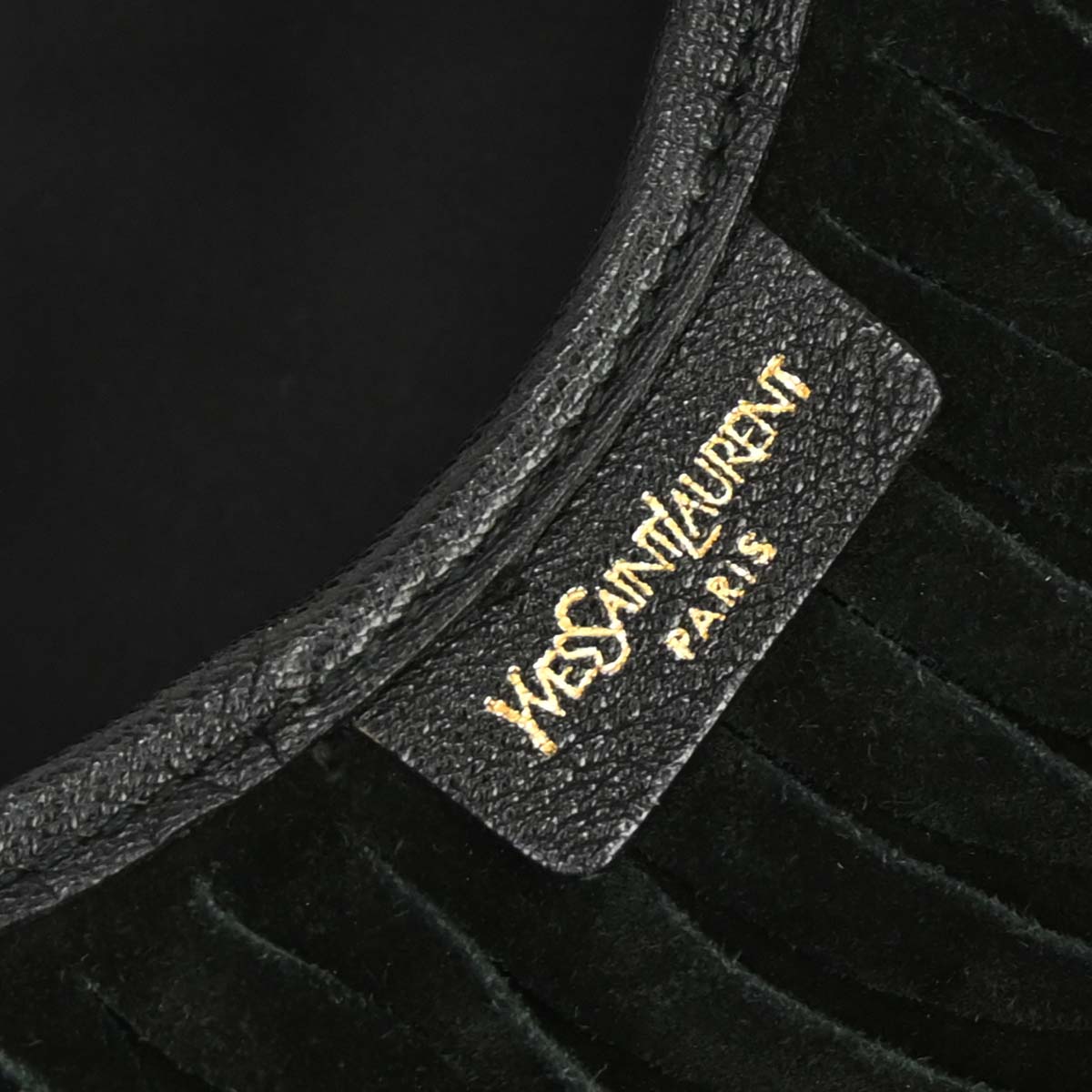 Yves Saint Laurent Black Suede Medium Mombasa Handbag
