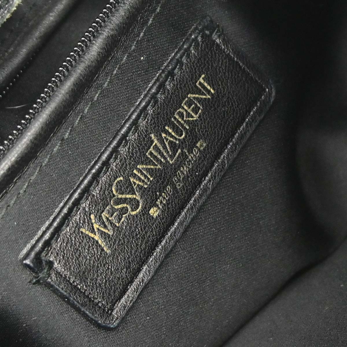 Yves Saint Laurent Black Suede Medium Mombasa Handbag