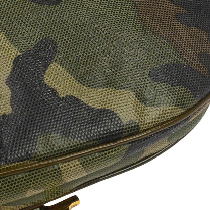Christian Dior Green Camouflage Saddle Handbag