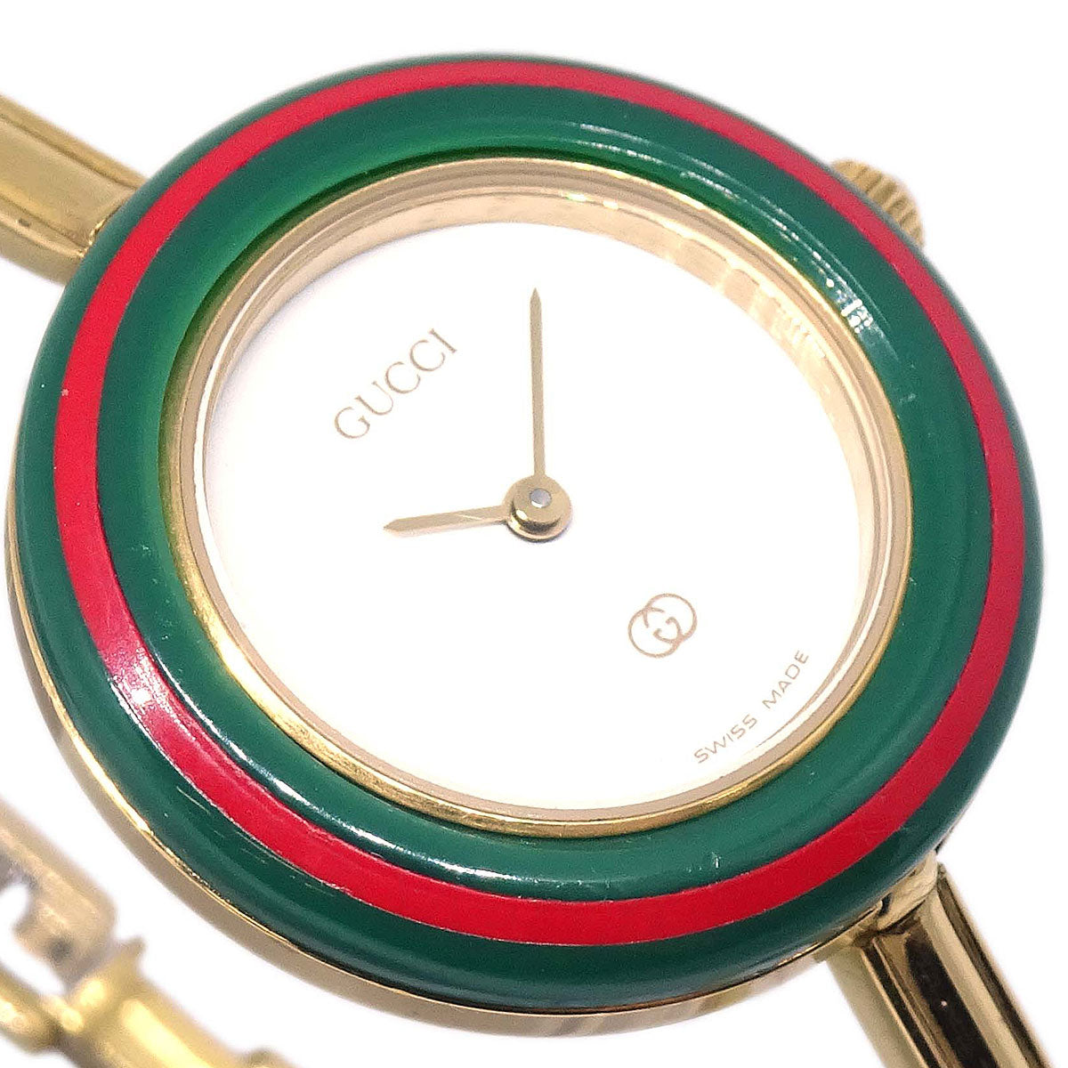 Gucci 1100-L Change Bezel Chameleon Quartz Watch SS