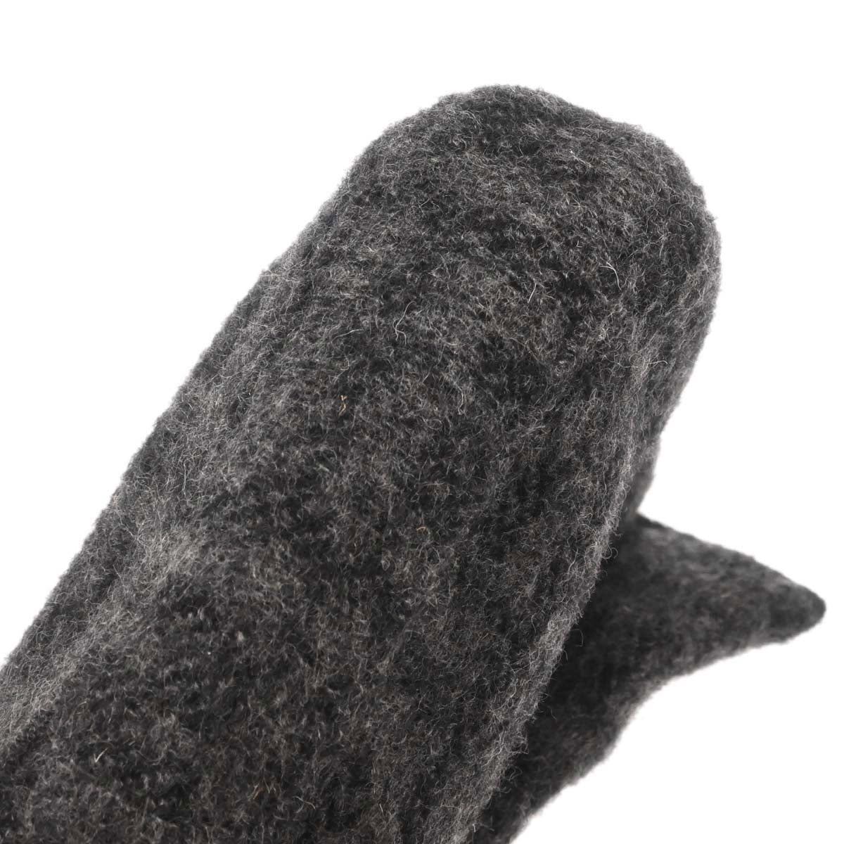 Fendi Black Gray Cashmere Baguette Handbag