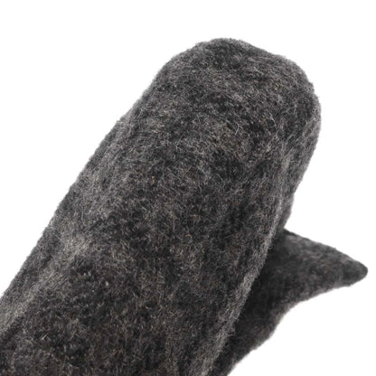 Fendi Black Gray Cashmere Baguette Handbag