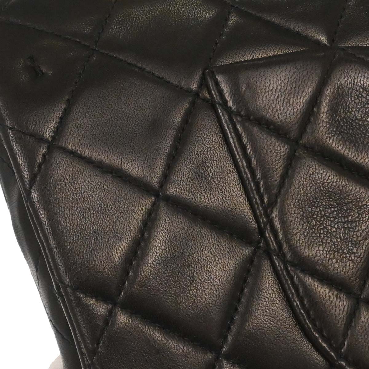 Chanel Black Lambskin Medium Classic Double Flap Shoulder Bag