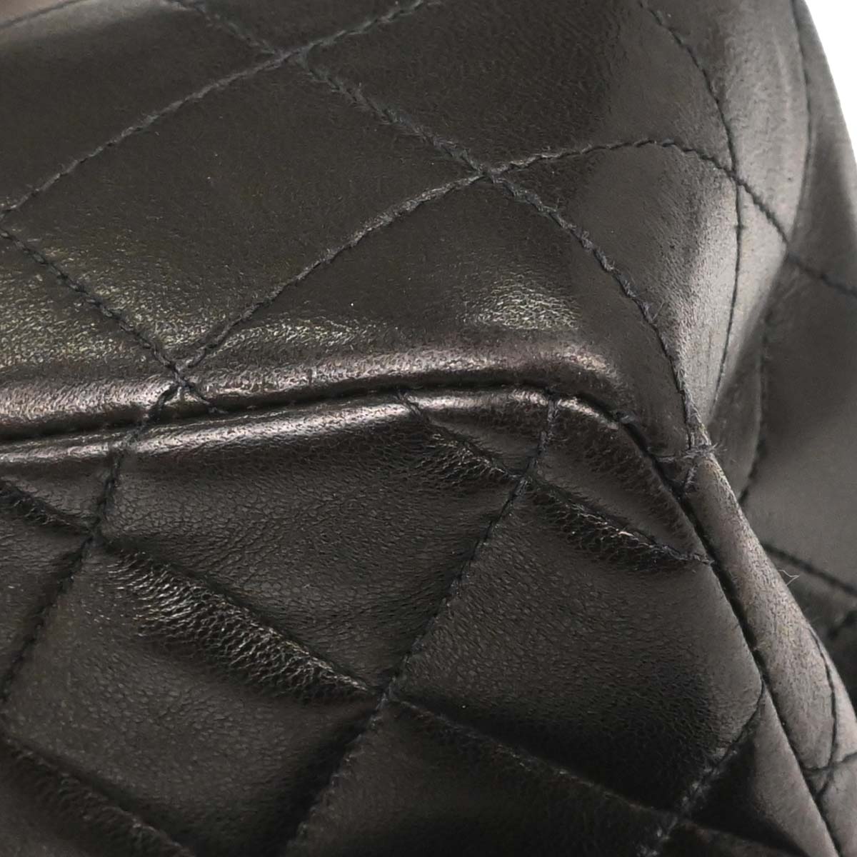 Chanel Black Lambskin Medium Classic Double Flap Shoulder Bag