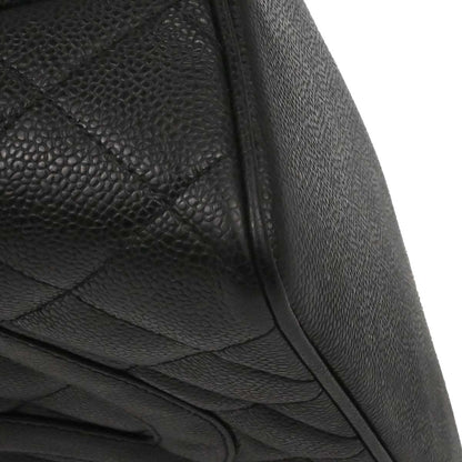 Chanel 2005-2006 Black Caviar Skin Medallion Tote Handbag