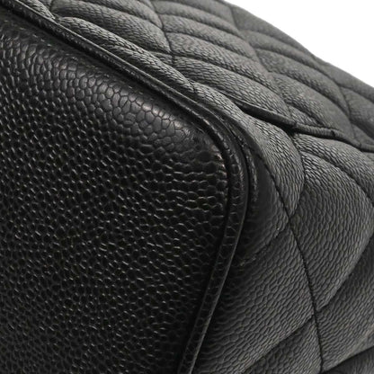 Chanel 2005-2006 Black Caviar Skin Medallion Tote Handbag