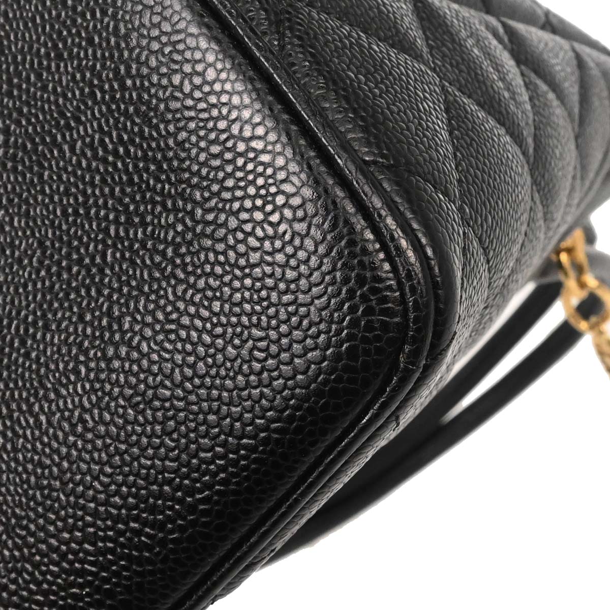 Chanel 2005-2006 Black Caviar Skin Medallion Tote Handbag