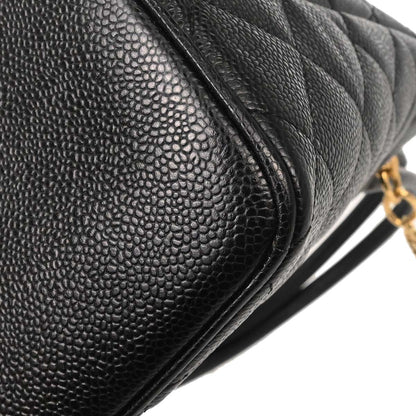 Chanel 2005-2006 Black Caviar Skin Medallion Tote Handbag