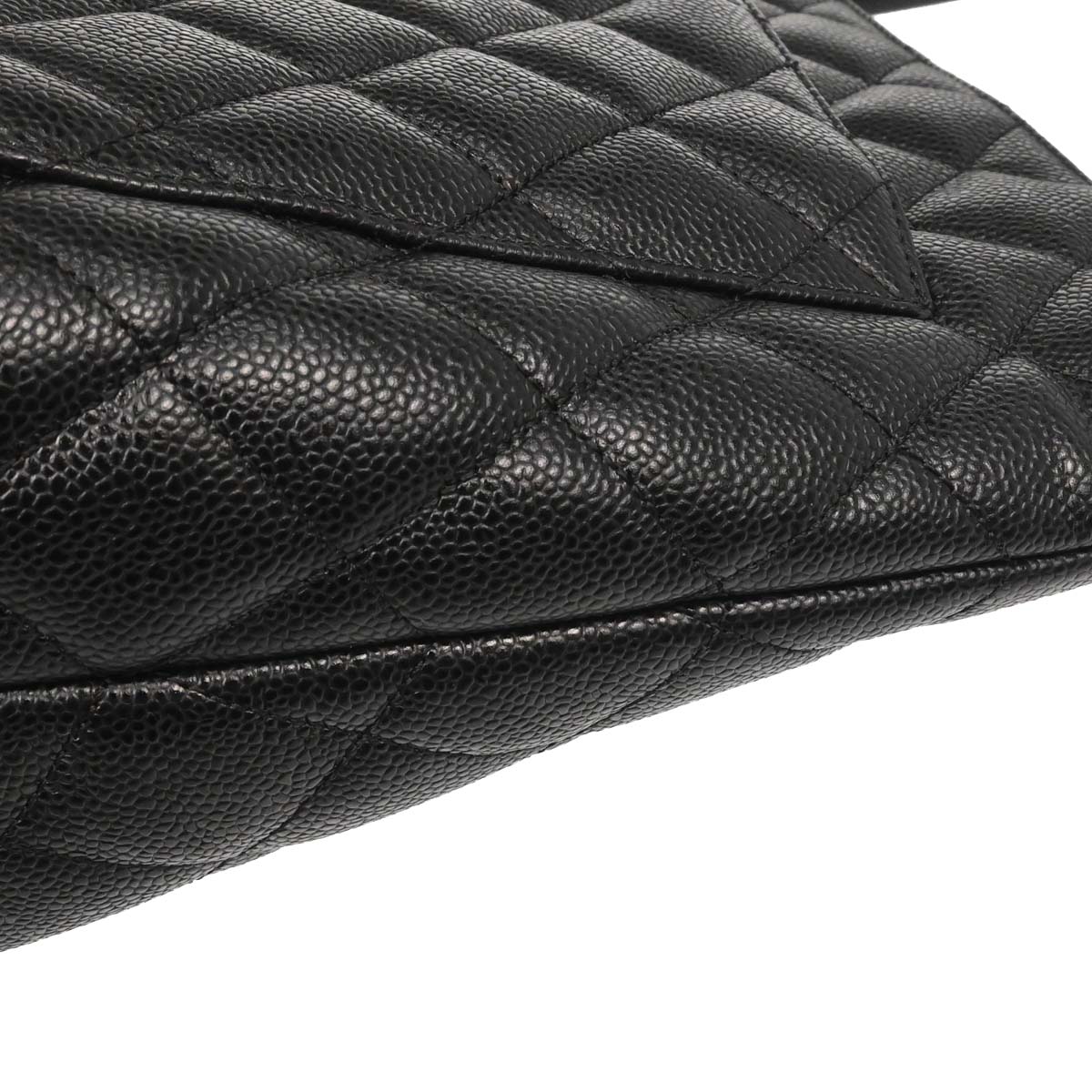 Chanel 2005-2006 Black Caviar Skin Medallion Tote Handbag