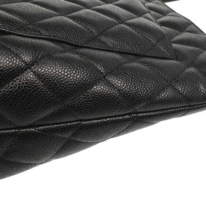 Chanel 2005-2006 Black Caviar Skin Medallion Tote Handbag