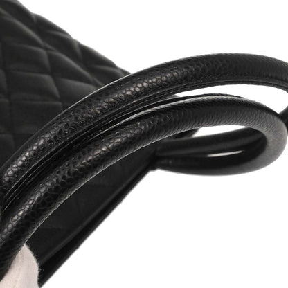 Chanel 2005-2006 Black Caviar Skin Medallion Tote Handbag