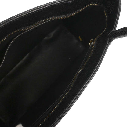 Chanel 2005-2006 Black Caviar Skin Medallion Tote Handbag