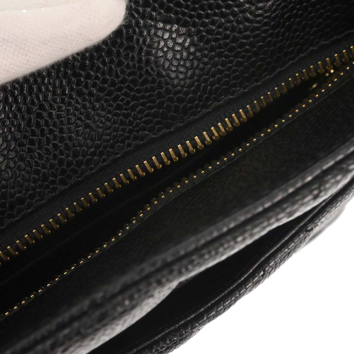 Chanel 2005-2006 Black Caviar Skin Medallion Tote Handbag