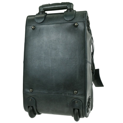 Balenciaga Green Leather Carry-On Luggage 2way Shoulder Handbag