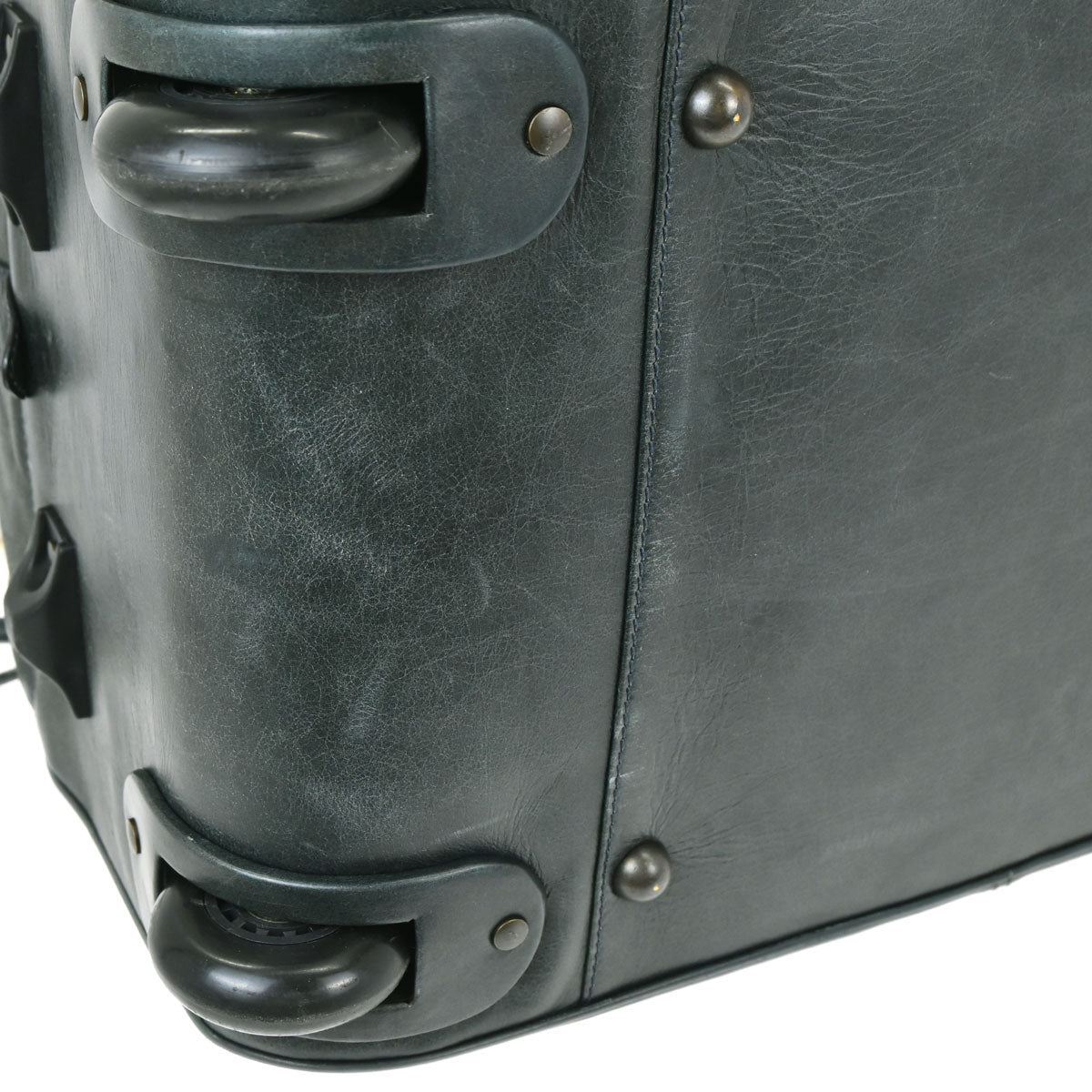 Balenciaga Green Leather Carry-On Luggage 2way Shoulder Handbag