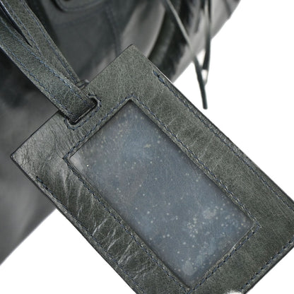 Balenciaga Green Leather Carry-On Luggage 2way Shoulder Handbag