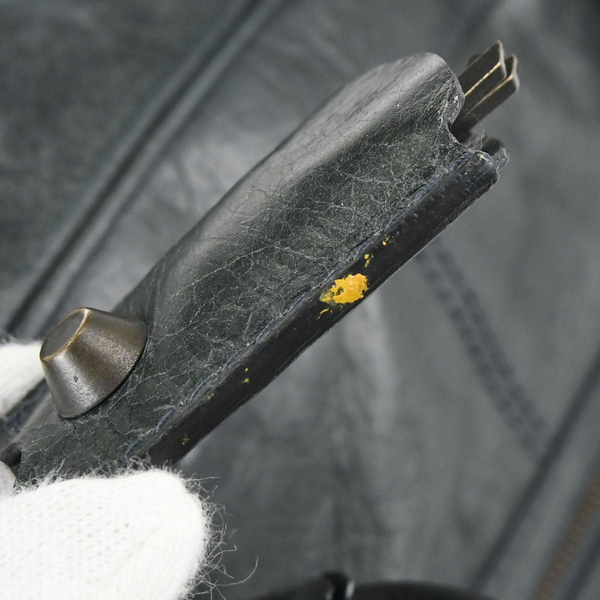 Balenciaga Green Leather Carry-On Luggage 2way Shoulder Handbag