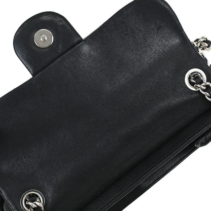 Chanel Black Calfskin Chain Around Shoulder Bag