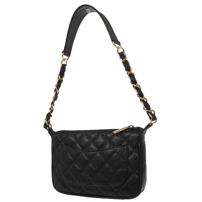 Chanel 2003-2004 Black Caviar Skin Handbag