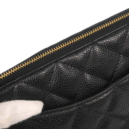 Chanel 2003-2004 Black Caviar Skin Handbag