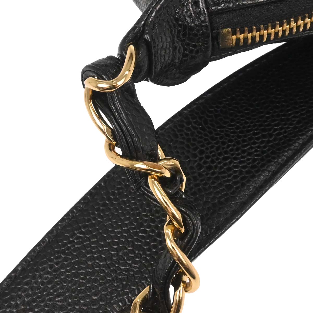 Chanel 2003-2004 Black Caviar Skin Handbag