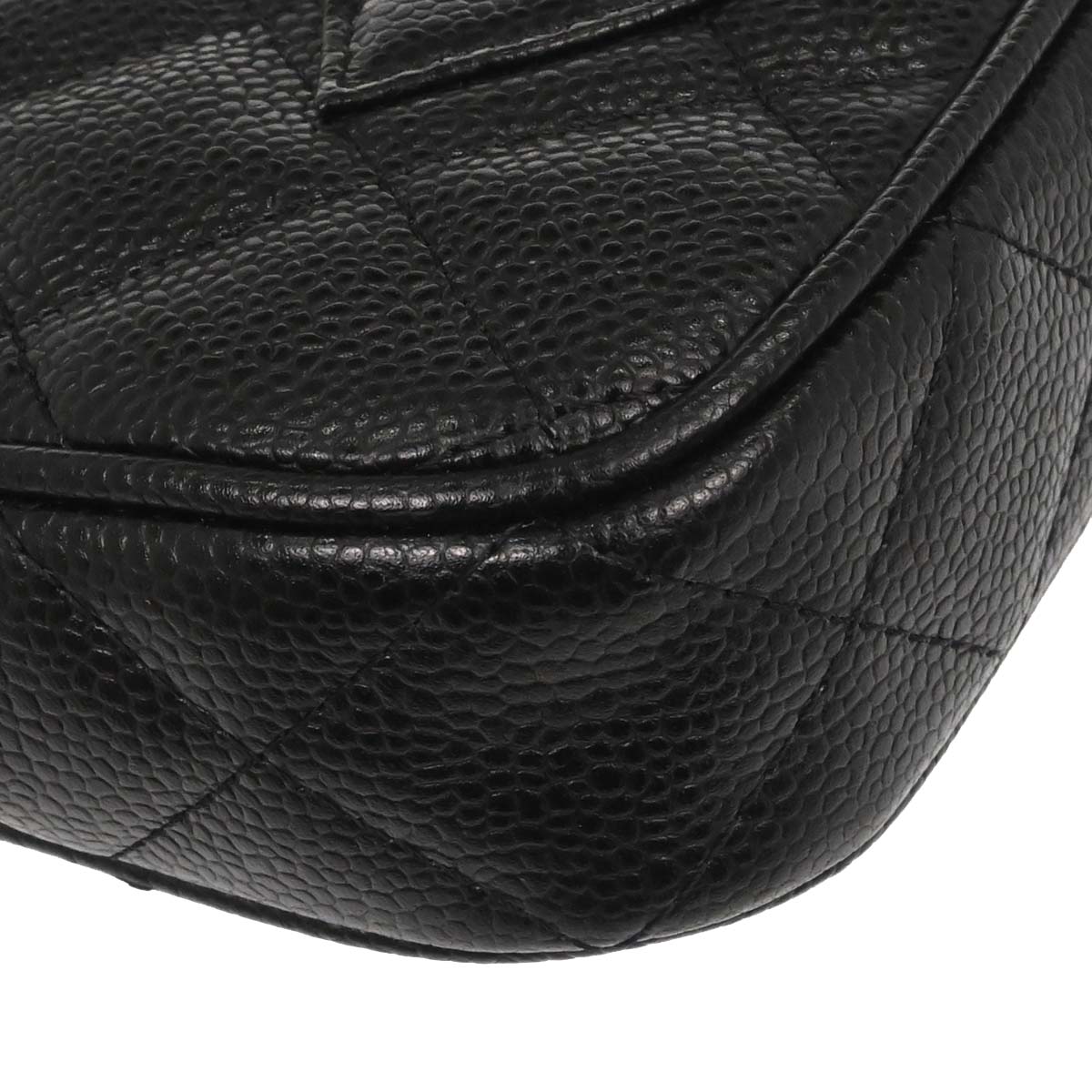 Chanel 2003-2004 Black Caviar Skin Handbag