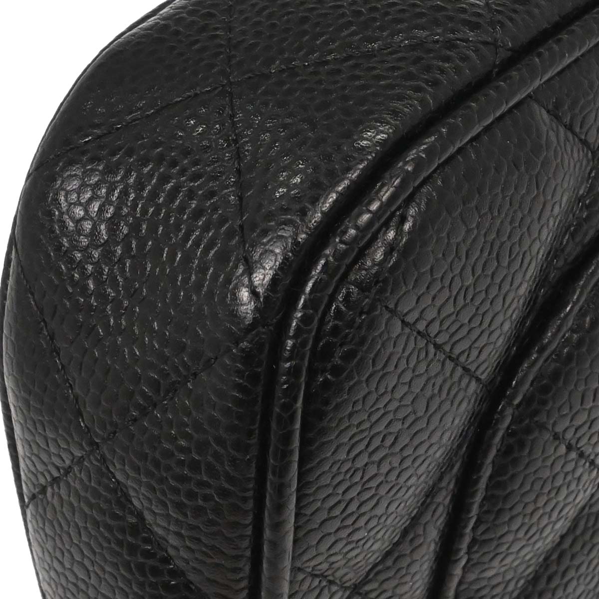 Chanel 2003-2004 Black Caviar Skin Handbag