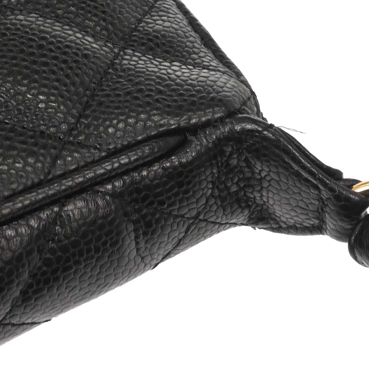 Chanel 2003-2004 Black Caviar Skin Handbag