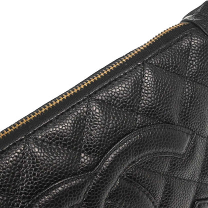 Chanel 2003-2004 Black Caviar Skin Handbag