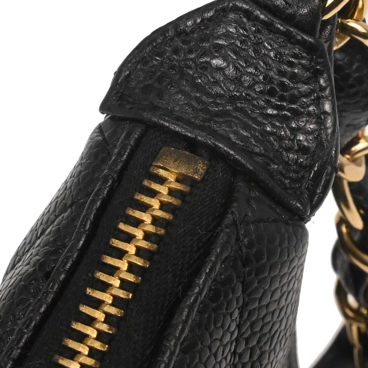 Chanel 2003-2004 Black Caviar Skin Handbag