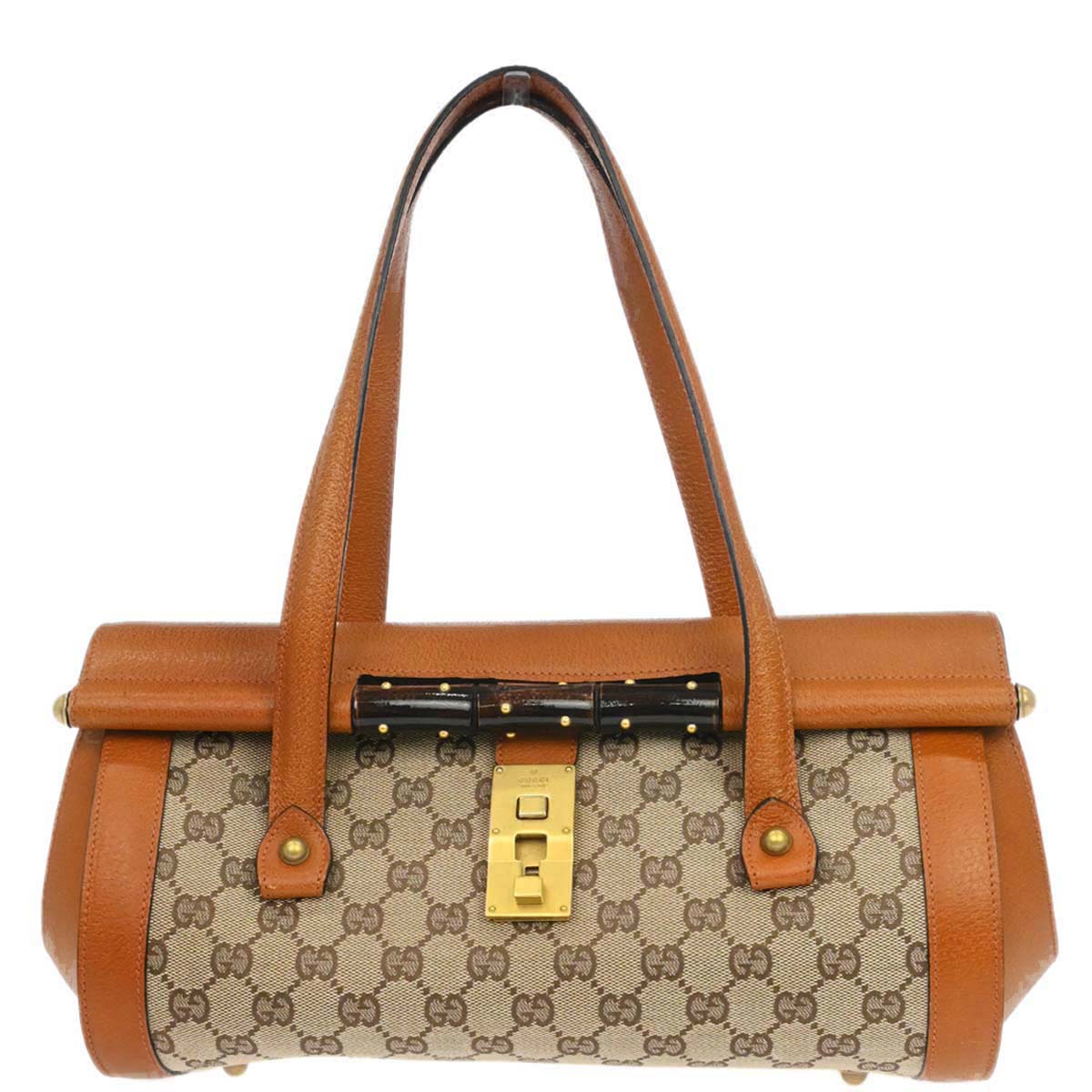 Gucci Beige GG Bamboo Handbag