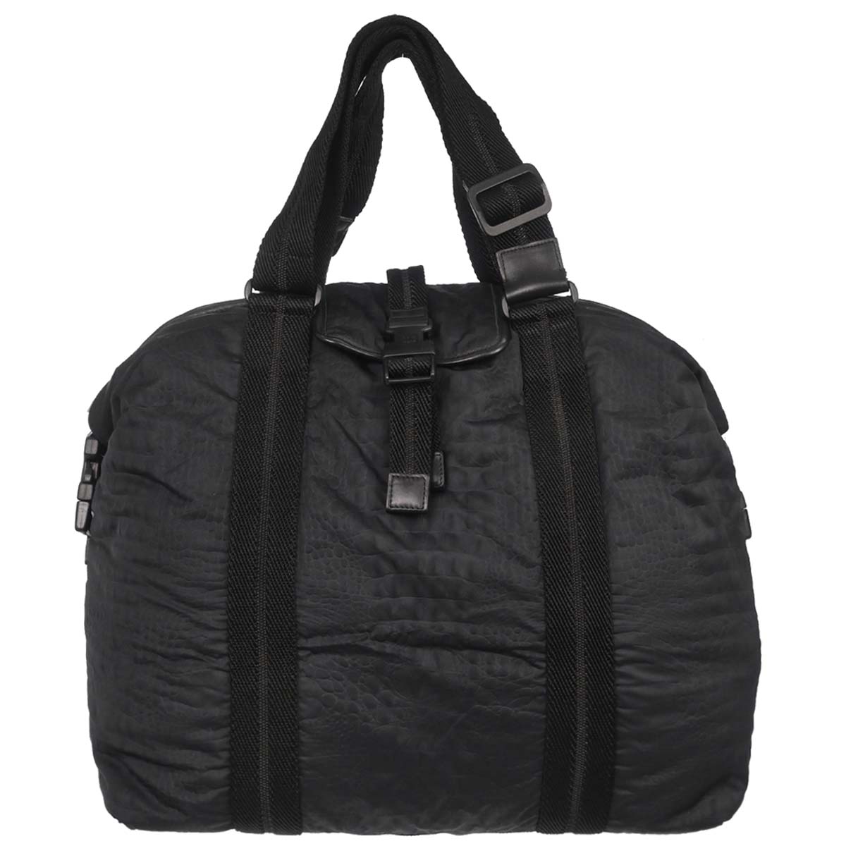 Chanel 2008-2009 Black Nylon Sport Line Duffle Handbag