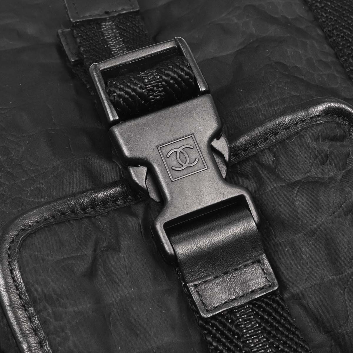 Chanel 2008-2009 Black Nylon Sport Line Duffle Handbag
