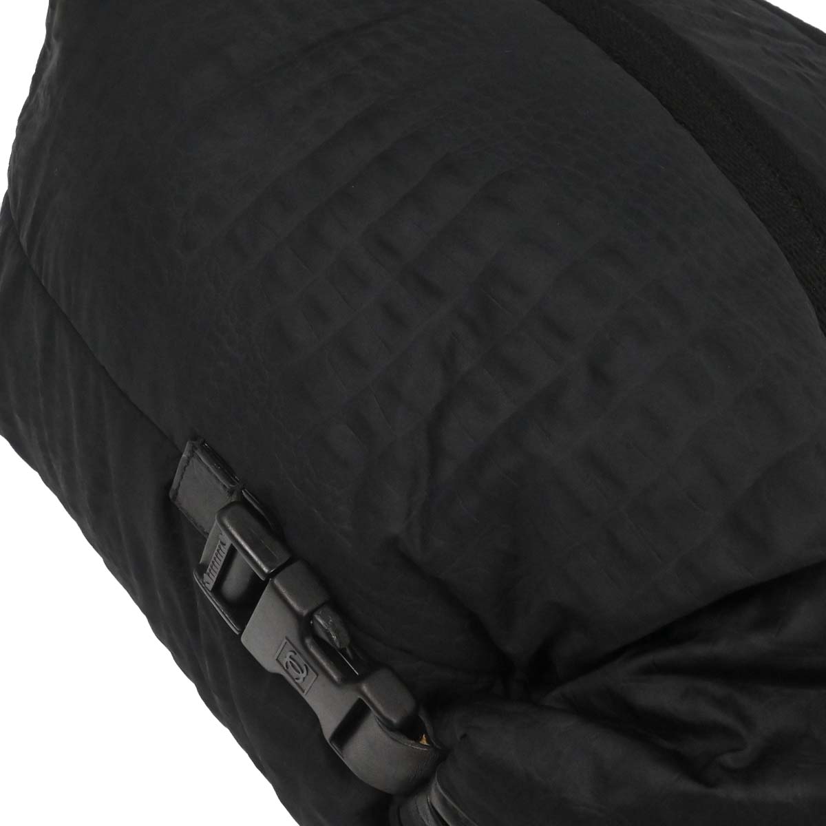 Chanel 2008-2009 Black Nylon Sport Line Duffle Handbag