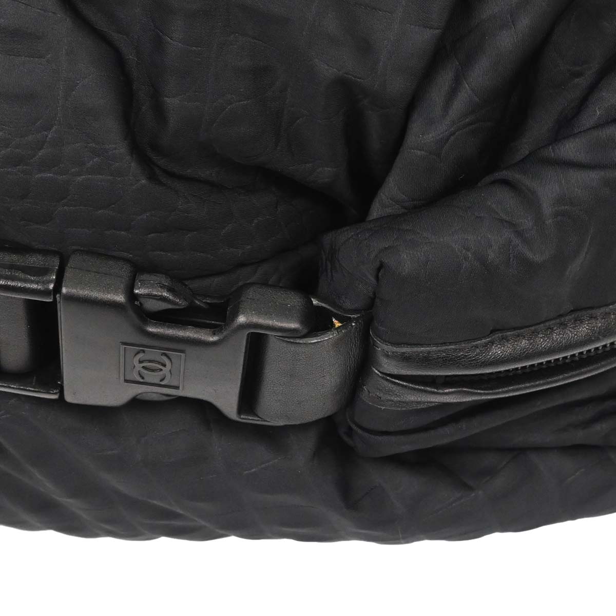 Chanel 2008-2009 Black Nylon Sport Line Duffle Handbag